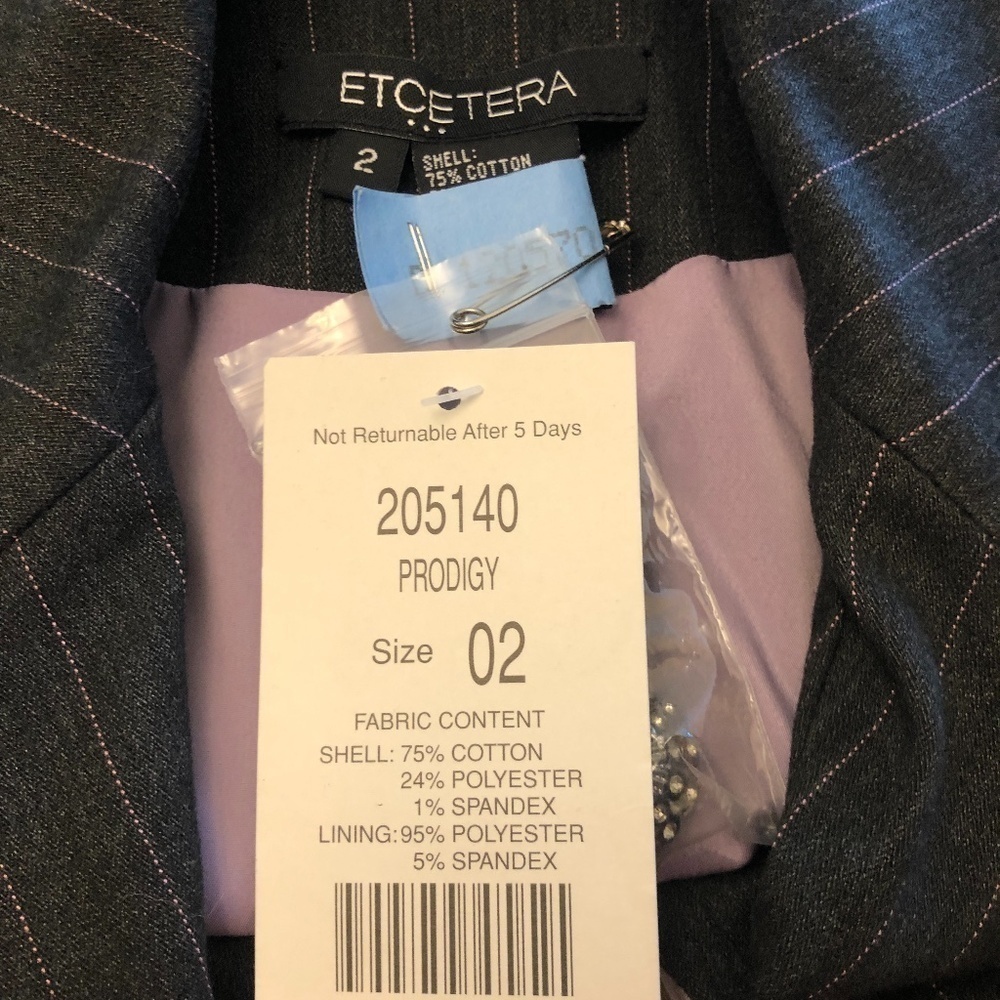 Etcetera Gray Pinstripe‎ Blazer - Picture 2 of 8
